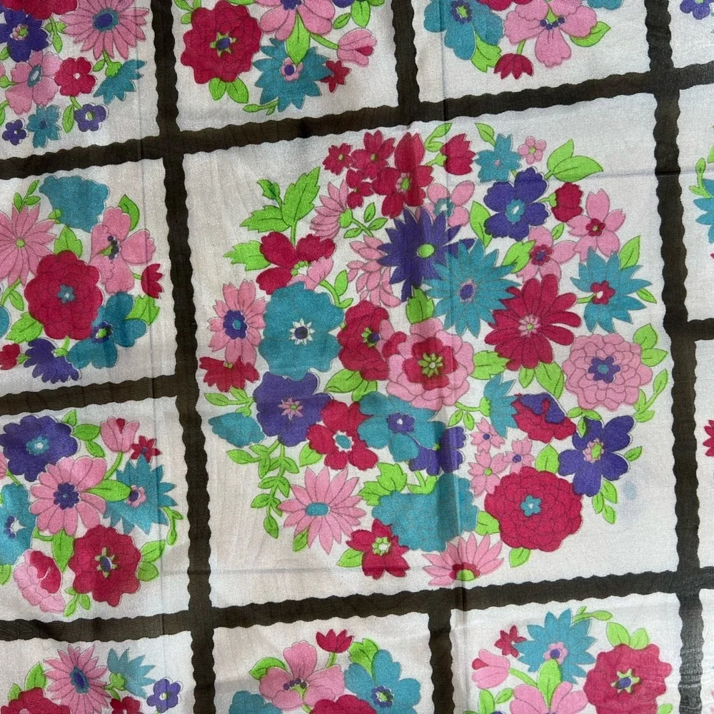 Vintage‎ Floral, Italian Scarf